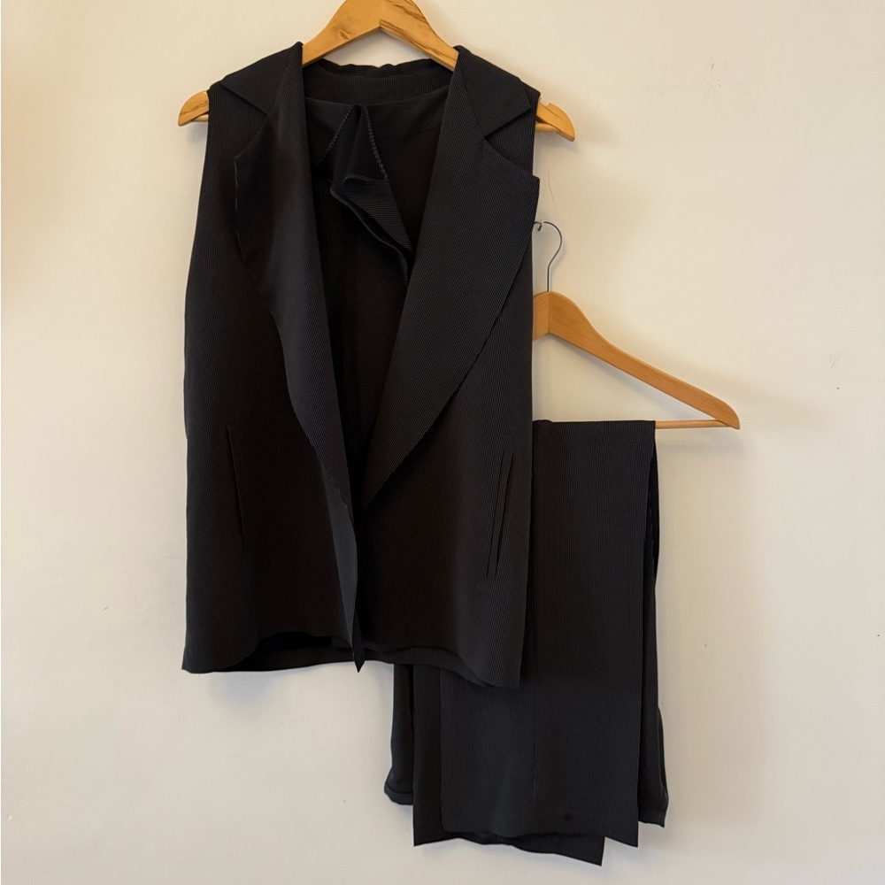 Designer Pinstripe 3-piece Pant Suit